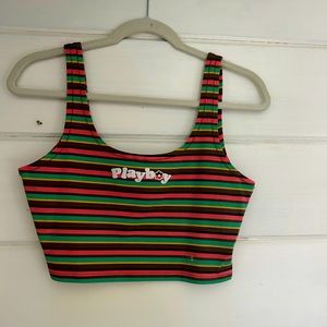 colorful, playboy, tank top